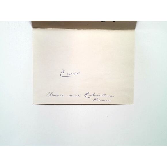 Vintage 1950s Made in USA Christmas Greeting Card Glitter Mouse Mice Design - Picture 3 of 7